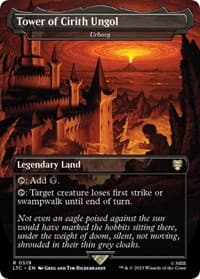 Tower of Cirith Ungol - Urborg (Borderless) - Commander: The Lord of the Rings: Tales of Middle-earth - Magic: The Gathering card