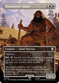 Stonehewer Giant (Borderless) - Commander: The Lord of the Rings: Tales of Middle-earth - Magic: The Gathering card