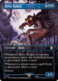 River Kelpie (Borderless) - Commander: The Lord of the Rings: Tales of Middle-earth - Magic: The Gathering card