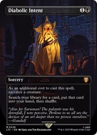 Diabolic Intent (Borderless) - Commander: The Lord of the Rings: Tales of Middle-earth - Magic: The Gathering card