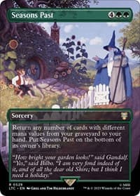 Seasons Past (Borderless) - Commander: The Lord of the Rings: Tales of Middle-earth - Magic: The Gathering card