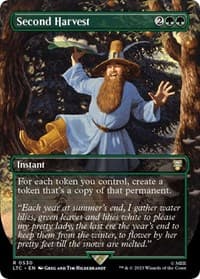 Second Harvest (Borderless) - Commander: The Lord of the Rings: Tales of Middle-earth - Magic: The Gathering card