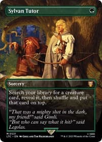 Sylvan Tutor (Borderless) - Commander: The Lord of the Rings: Tales of Middle-earth - Magic: The Gathering card