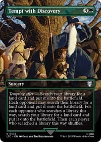 Tempt with Discovery (Borderless) - Commander: The Lord of the Rings: Tales of Middle-earth - Magic: The Gathering card