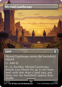 Myriad Landscape (Borderless) - Commander: The Lord of the Rings: Tales of Middle-earth - Magic: The Gathering card