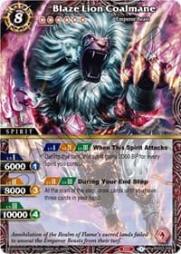 Blaze Lion Coalmane - Aquatic Invaders - Battle Spirits Saga card