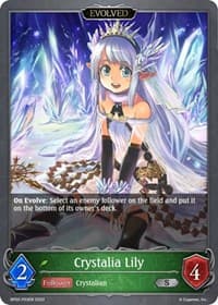 Crystalia Lily (Evolved) - P03EN (Foil) - BP02: Reign of Bahamut - Shadowverse: Evolve card