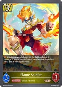Flame Soldier - P10EN (Foil) - BP02: Reign of Bahamut - Shadowverse: Evolve card