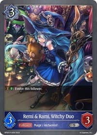 Remi & Rami, Witchy Duo - P12EN (Foil) - BP02: Reign of Bahamut - Shadowverse: Evolve card