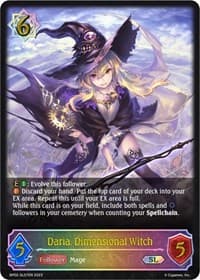 Daria, Dimensional Witch (SL) - BP02: Reign of Bahamut - Shadowverse: Evolve card