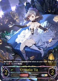 Crystalia Tia (Evolved) (U) - BP02: Reign of Bahamut - Shadowverse: Evolve card