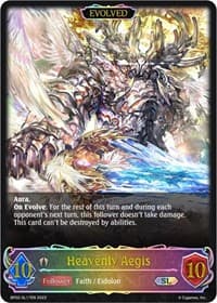 Heavenly Aegis (Evolved) (SL) - BP02: Reign of Bahamut - Shadowverse: Evolve card