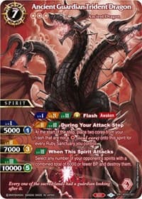 Ancient Guardian Trident Dragon (SPR) - Aquatic Invaders - Battle Spirits Saga card