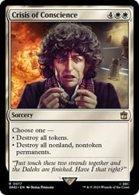 Crisis of Conscience - Universes Beyond: Doctor Who - Magic: The Gathering card