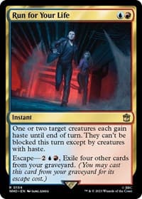 Run for Your Life - Universes Beyond: Doctor Who - Magic: The Gathering card