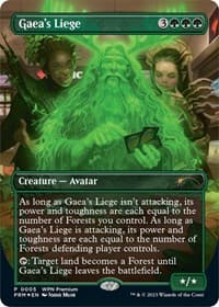 Gaea's Liege (Borderless) - WPN & Gateway Promos - Magic: The Gathering card