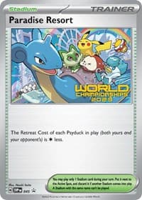 Paradise Resort - 045 (World Championships 2023) - SV: Scarlet & Violet Promo Cards - Pokemon card