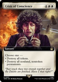 Crisis of Conscience (Extended Art) - Universes Beyond: Doctor Who - Magic: The Gathering card