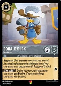 Donald Duck - Musketeer - Disney Lorcana Promo Cards - Disney Lorcana card