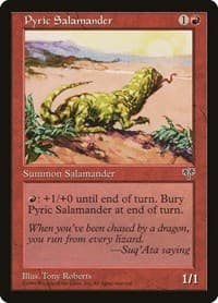 Pyric Salamander - Mirage - Magic: The Gathering card