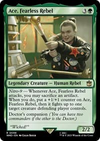 Ace, Fearless Rebel - Universes Beyond: Doctor Who - Magic: The Gathering card