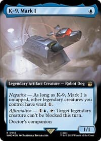 K-9, Mark I (Extended Art) (Surge Foil) - Universes Beyond: Doctor Who - Magic: The Gathering card