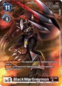 BlackWarGreymon (Tamer Party Pack -The Beginning-) - Battle of Omni - Digimon Card Game card