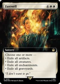 Farewell (Extended Art) (Surge Foil) - Universes Beyond: Doctor Who - Magic: The Gathering card