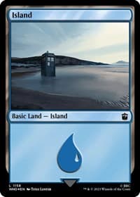 Island (1158) (Surge Foil) - Universes Beyond: Doctor Who - Magic: The Gathering card