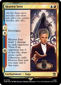 Heaven Sent (Surge Foil) - Universes Beyond: Doctor Who - Magic: The Gathering card