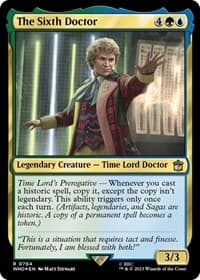 The Sixth Doctor (Surge Foil) - Universes Beyond: Doctor Who - Magic: The Gathering card