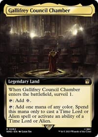 Gallifrey Council Chamber (Extended Art) - Universes Beyond: Doctor Who - Magic: The Gathering card