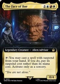 The Face of Boe (Extended Art) (Surge Foil) - Universes Beyond: Doctor Who - Magic: The Gathering card