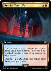 Run for Your Life (Extended Art) - Universes Beyond: Doctor Who - Magic: The Gathering card