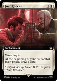 Four Knocks (Extended Art) (Surge Foil) - Universes Beyond: Doctor Who - Magic: The Gathering card