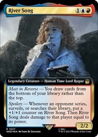 River Song (Extended Art) (Surge Foil) - Universes Beyond: Doctor Who - Magic: The Gathering card