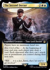 The Second Doctor (Extended Art) (Surge Foil) - Universes Beyond: Doctor Who - Magic: The Gathering card
