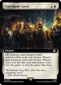 Everybody Lives! (Extended Art) - Universes Beyond: Doctor Who - Magic: The Gathering card