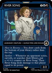 River Song (Showcase) (Surge Foil) - Universes Beyond: Doctor Who - Magic: The Gathering card