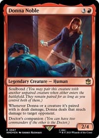 Donna Noble (Surge Foil) - Universes Beyond: Doctor Who - Magic: The Gathering card