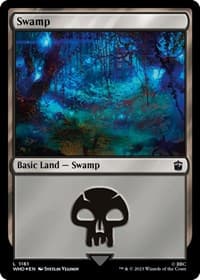 Swamp (1161) (Surge Foil) - Universes Beyond: Doctor Who - Magic: The Gathering card