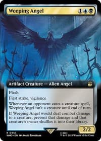 Weeping Angel (Extended Art) - Universes Beyond: Doctor Who - Magic: The Gathering card