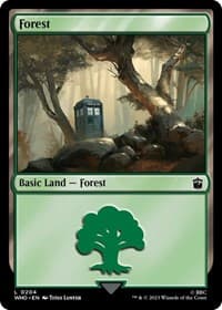 Forest (0204) - Universes Beyond: Doctor Who - Magic: The Gathering card