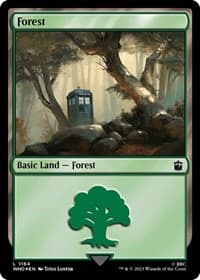 Forest (1164) (Surge Foil) - Universes Beyond: Doctor Who - Magic: The Gathering card
