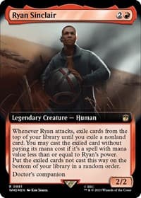 Ryan Sinclair (Extended Art) (Surge Foil) - Universes Beyond: Doctor Who - Magic: The Gathering card