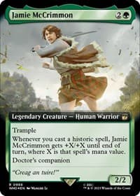 Jamie McCrimmon (Extended Art) (Surge Foil) - Universes Beyond: Doctor Who - Magic: The Gathering card