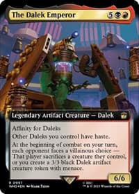 The Dalek Emperor (Extended Art) (Surge Foil) - Universes Beyond: Doctor Who - Magic: The Gathering card