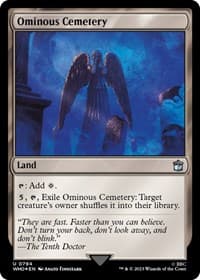 Ominous Cemetery (Surge Foil) - Universes Beyond: Doctor Who - Magic: The Gathering card