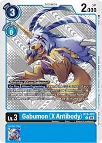Gabumon (X Antibody) (Starter Deck 15 & 16 Pre-Release) - X Record - Digimon Card Game card