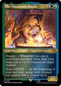 The Thirteenth Doctor (Display Commander) - Thick Stock - Universes Beyond: Doctor Who - Magic: The Gathering card